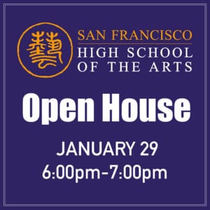 School Open House - Wed. Jan 29 @ HSArts