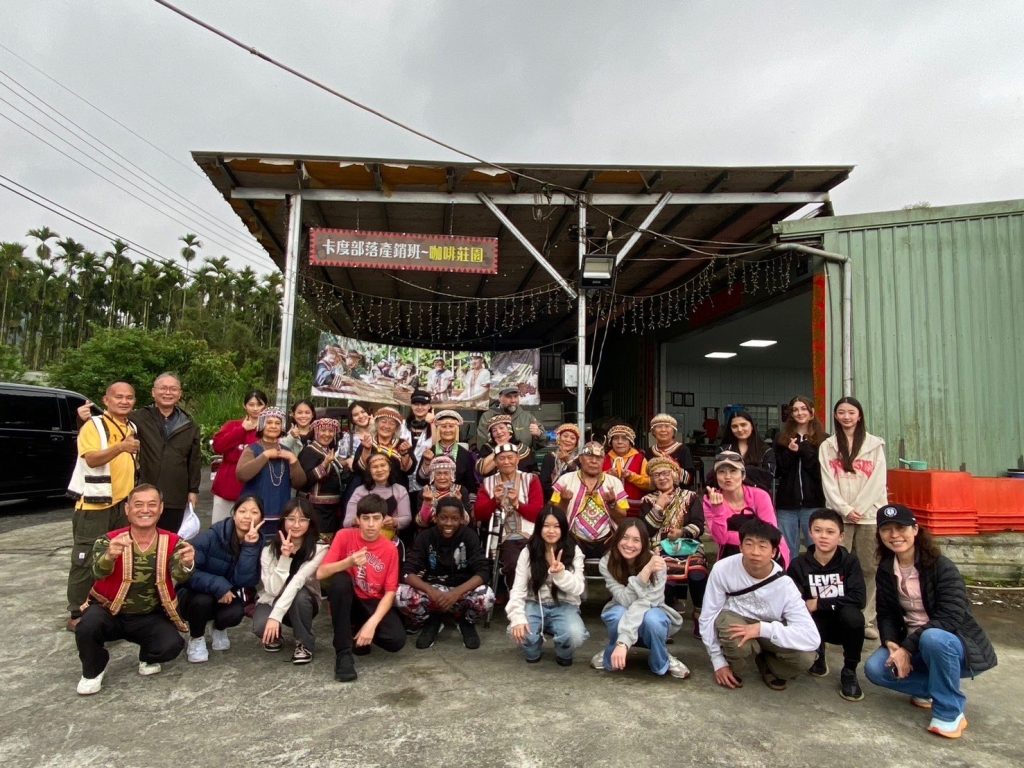 HSArts Taiwan Trip students with Bunun tribe